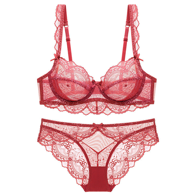 Women's Lace Underwire Bra & Panty Set