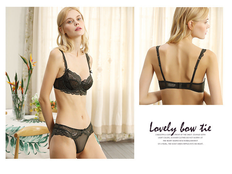 Women's Lace Underwire Bra & Panty Set