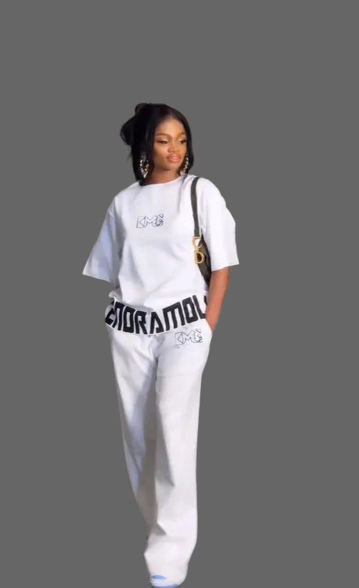 Woman Casual 2 Piece Set Top and Pants