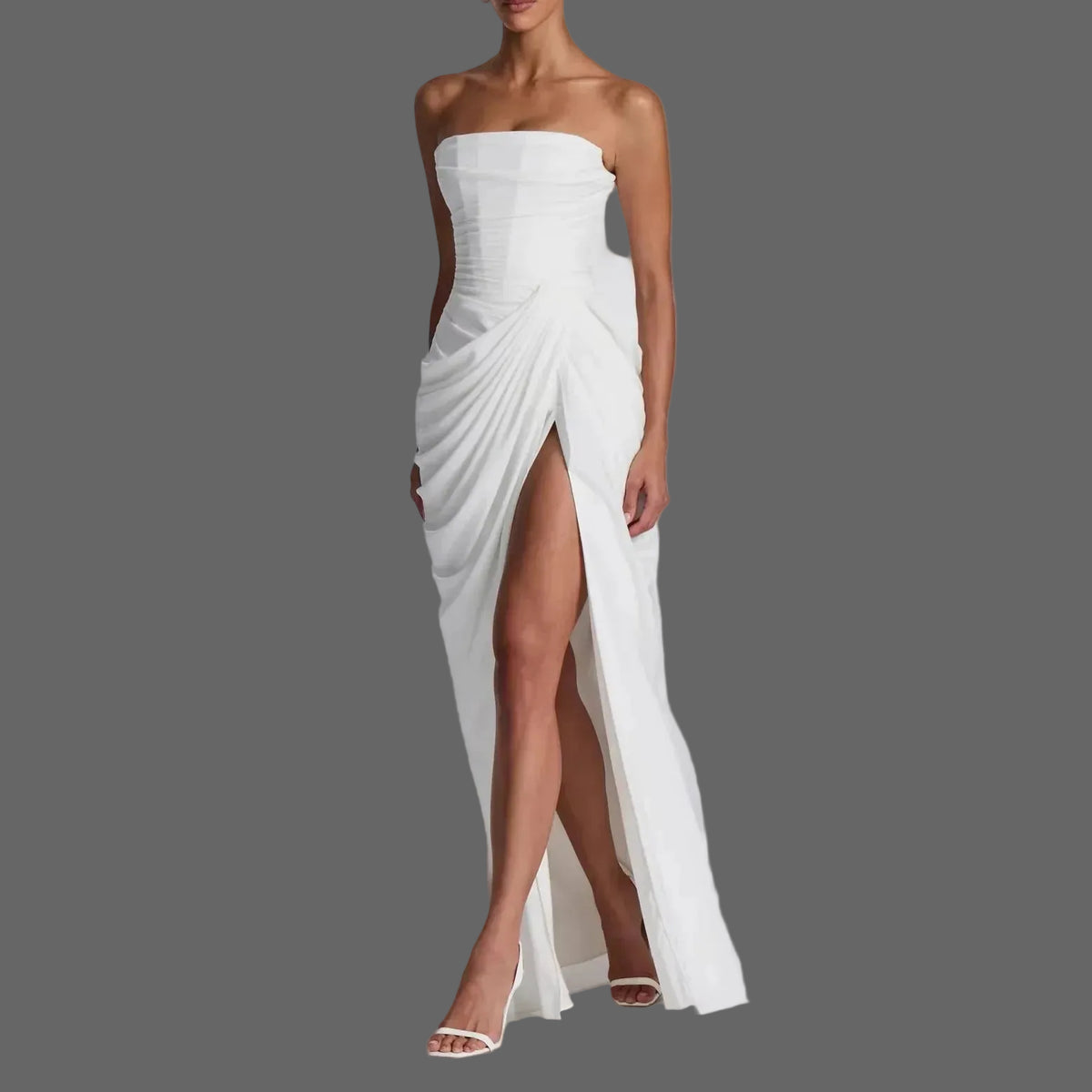 Elegant Strapless Maxi Dress