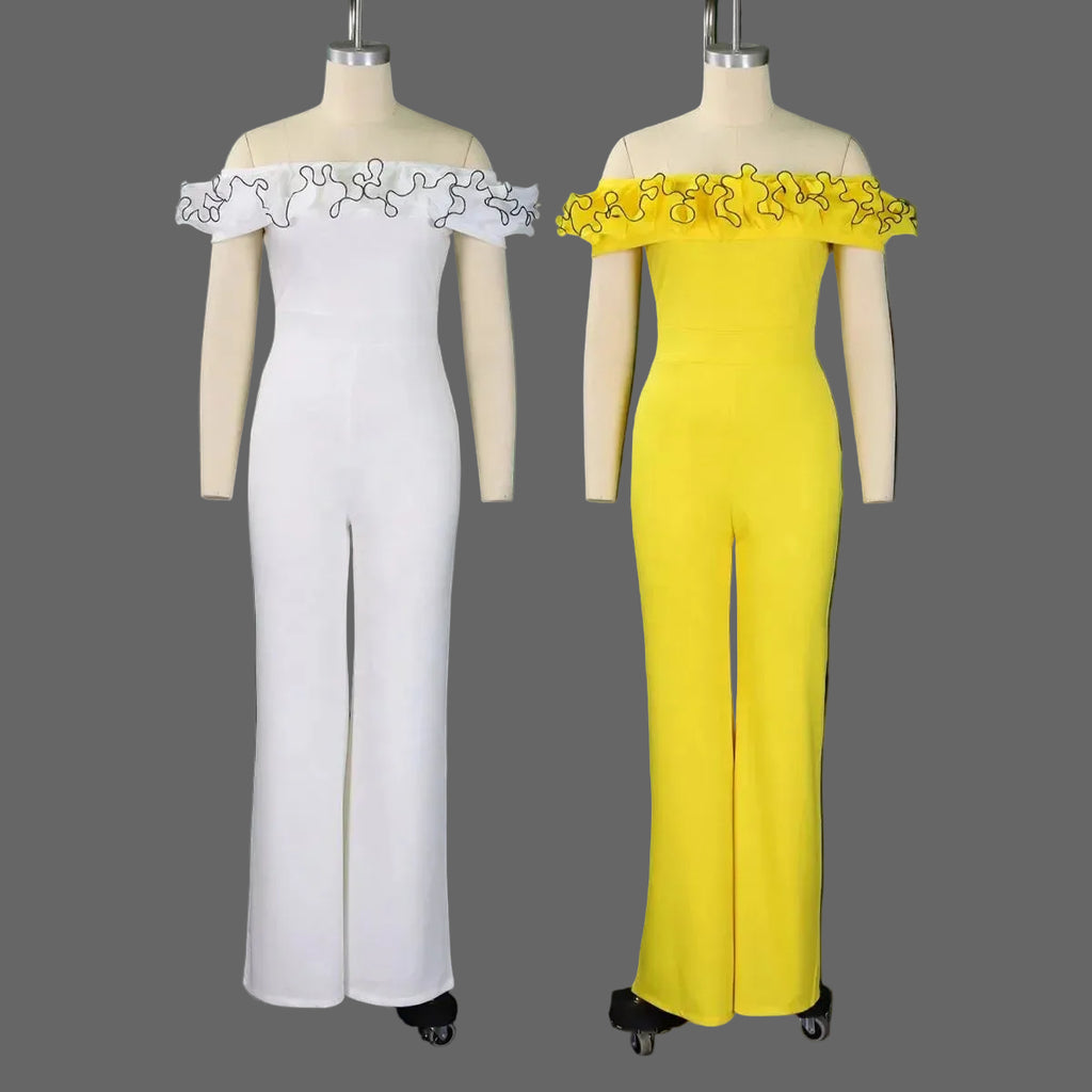 Women’s Ruffle Off-Shoulder Jumpsuit