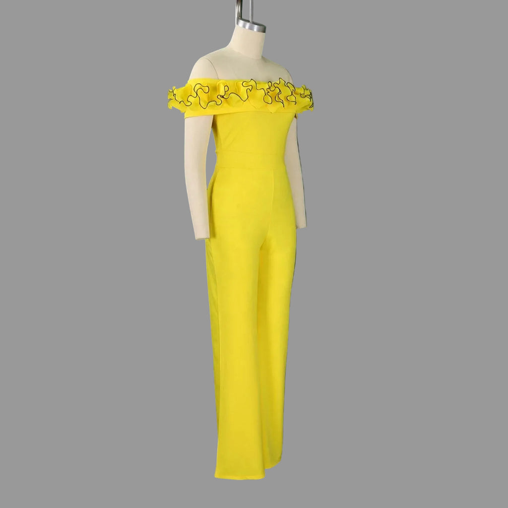 Women’s Ruffle Off-Shoulder Jumpsuit