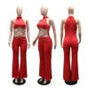 Halter Jumpsuit Stretchy Woman Hollow Out Romper for Club Night