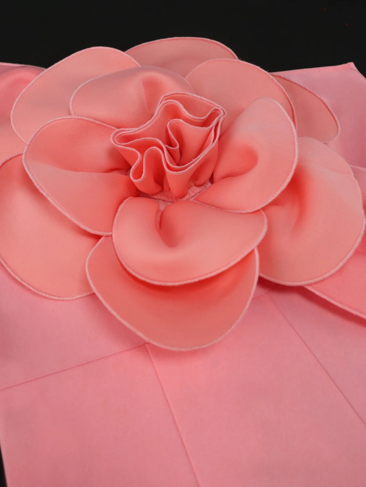 High Waist Casual One Shoulder Stylish Pink Big Flower Patchwork Lady Classy Jumpsuit