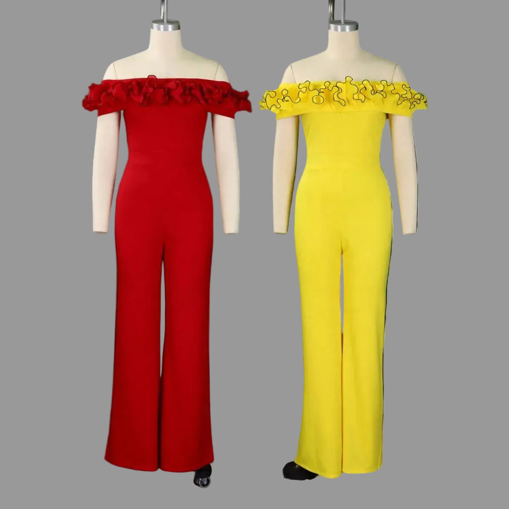 Women’s Ruffle Off-Shoulder Jumpsuit