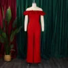 Women’s Ruffle Off-Shoulder Jumpsuit