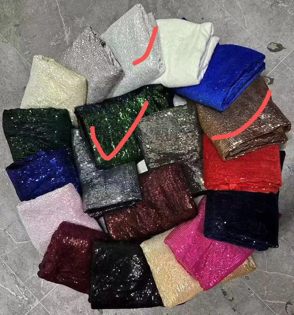 Sequin 2 Piece Halter Neck Cowl Crop Top & Mini Skirt Set Sexy Backless Party Outfit