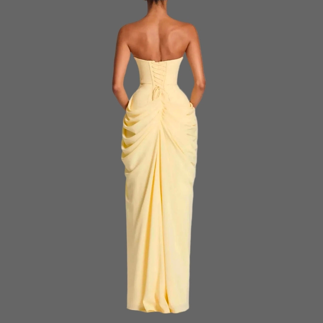 Elegant Strapless Maxi Dress